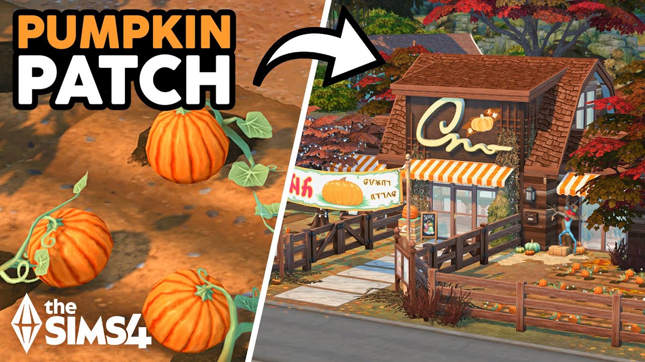 Тыквенная грядка 🎃 // The Sims 4 Скоростное строительство