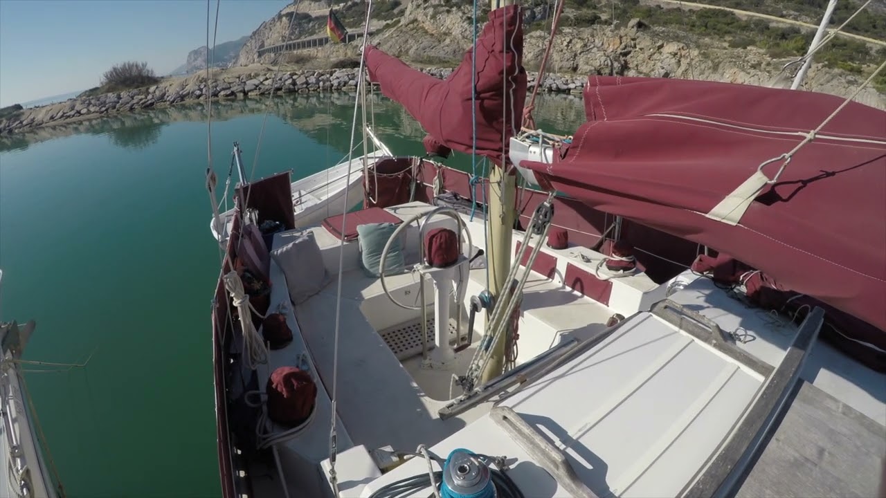 Colvic Victor 40 Ketch Yacht Барселона Видео тур по Испании