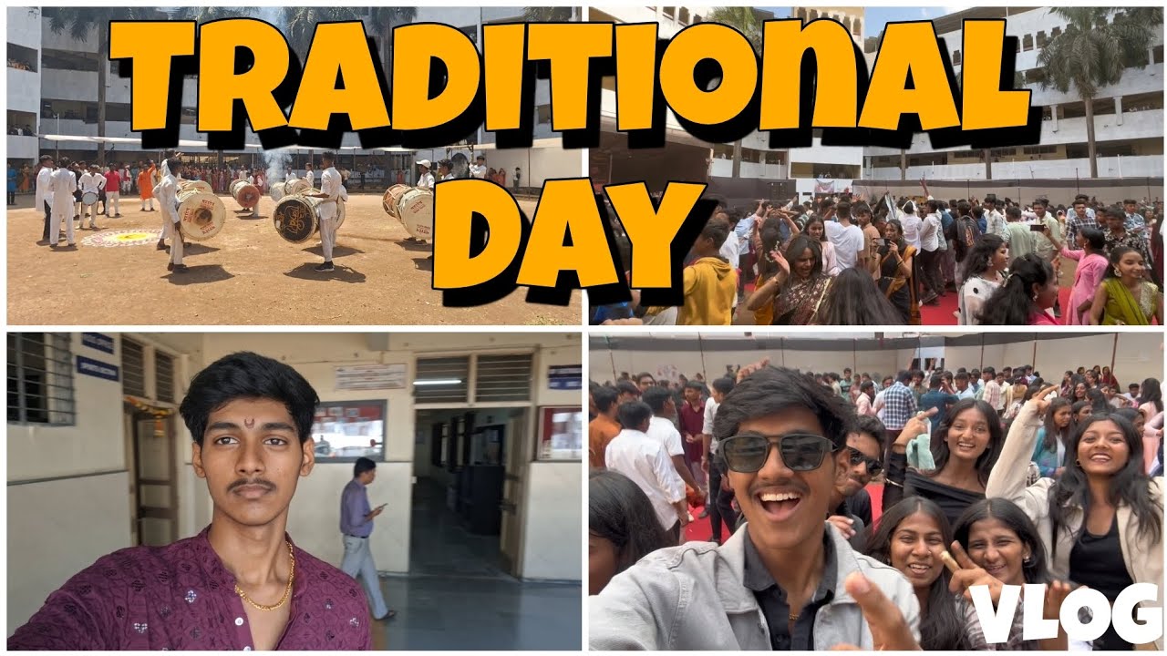 Traditional Day @ Bharti Vidyapeeth Navi Mumbai | Shreyash Gaikwad Vlogs | BAHAAR -1 |