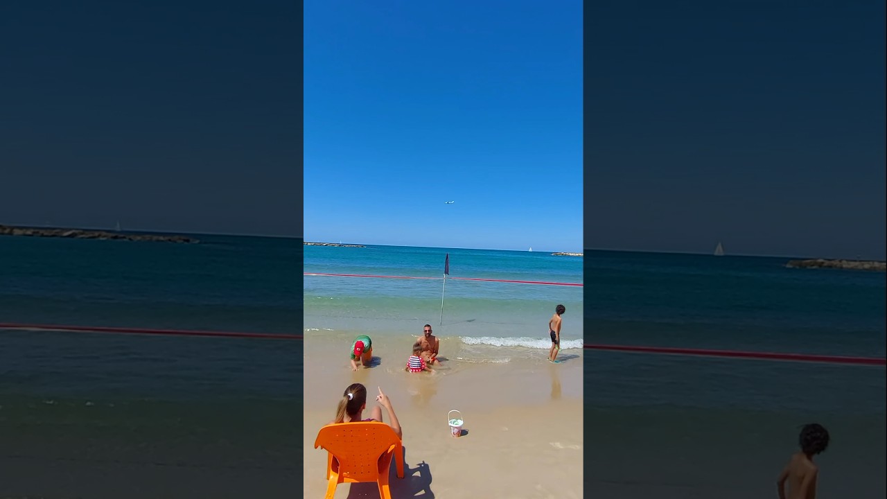 Пляж в Тель-Авиве, Израиль ☀️🌴