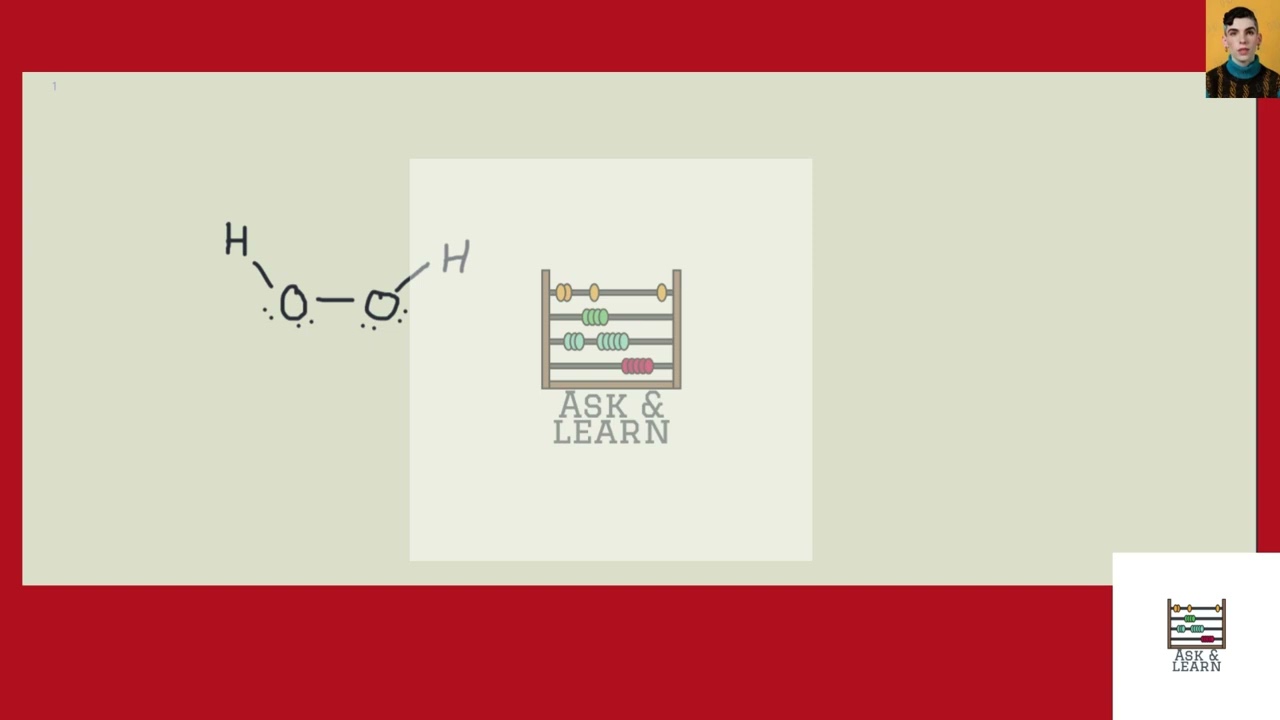 [Chemistry] Construct a Lewis structure for hydrogen peroxide, in which each atom achieves an octet