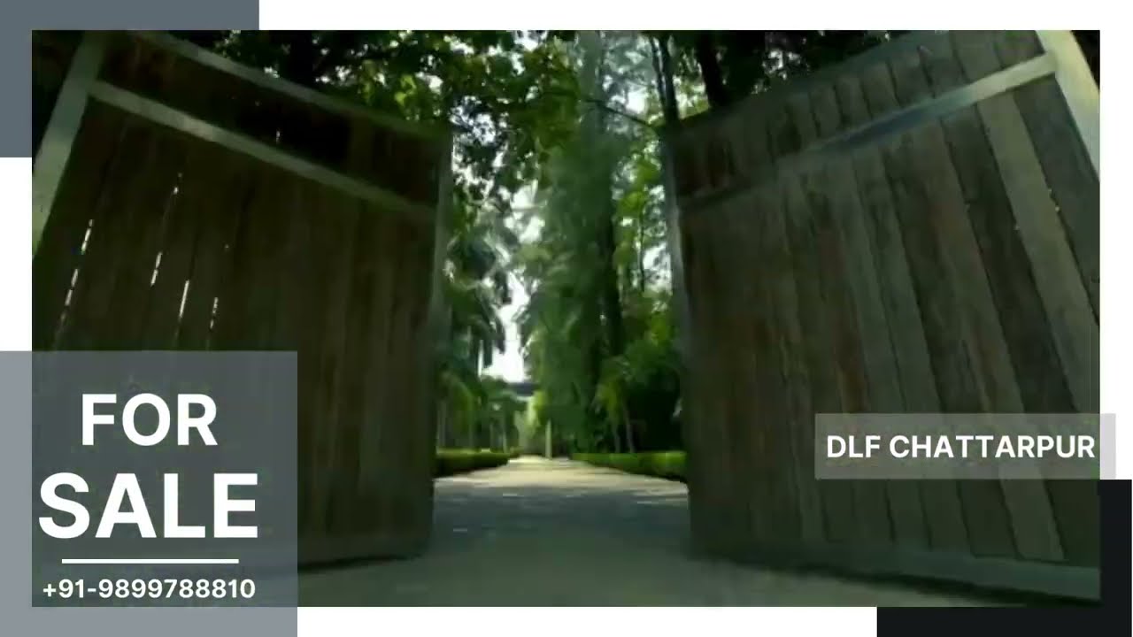 Luxurious 5 BHK Farmhouse in DLF Chattarpur Farms, South Delhi, situated in a secure gated community