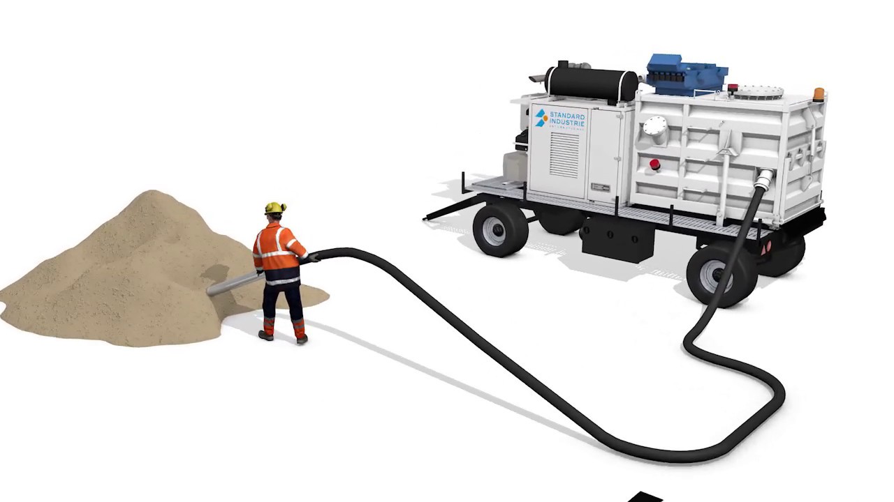 UMA3000DM, the best vacuum cleaner on trailer