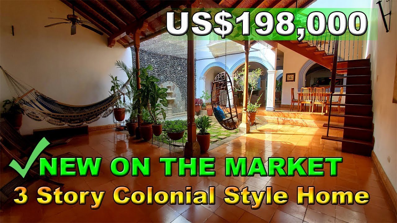 [SOLD] 🏠✅ Colonial Home For Sale In Granada Nicaragua