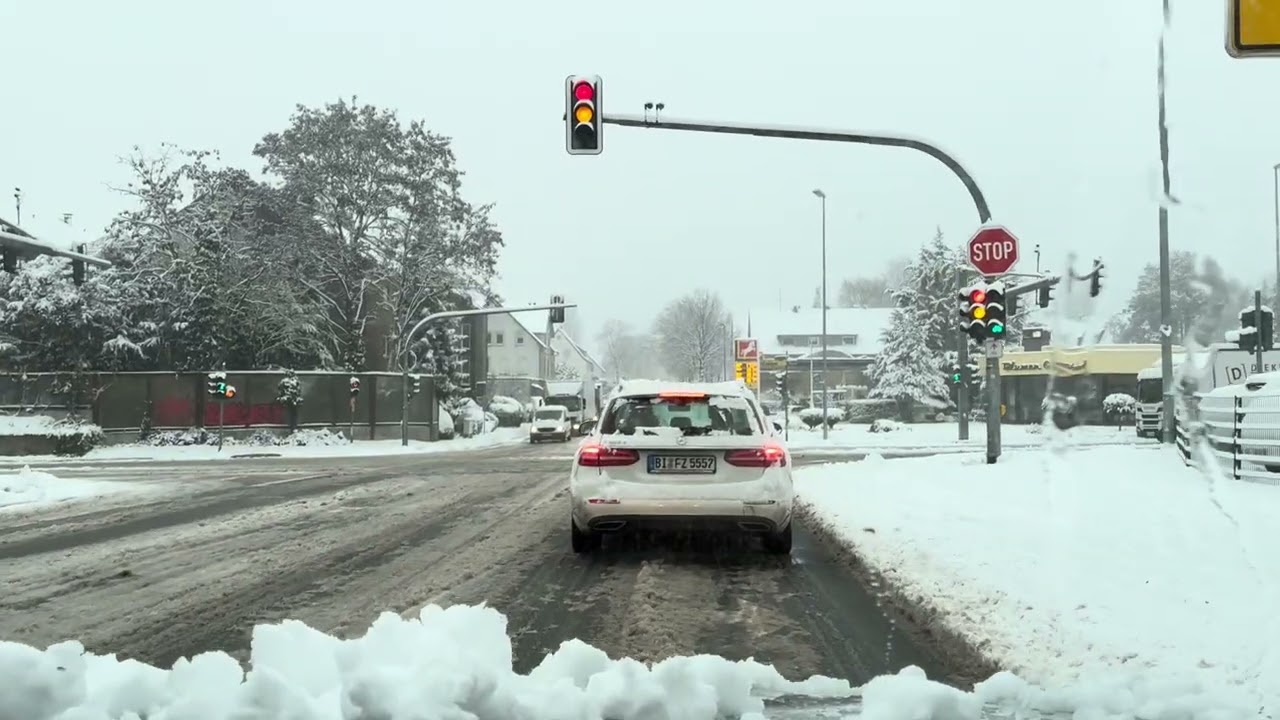 Schnee in Bielefeld, Schönen View 😍, überall weiß 