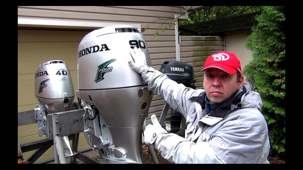 ОБЗОР HONDA BF90A 2006 ГОДА/ДЫМАНУЛ С ПЕРЕПУГУ :)