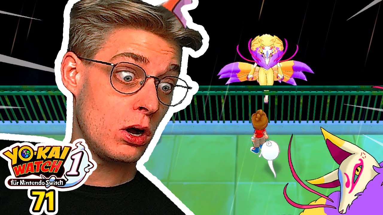 KYUBI auf dem Schuldach & TAIFUNFÄCHER für Tengu! Yo-kai Watch Nintendo Switch 100% Part 71