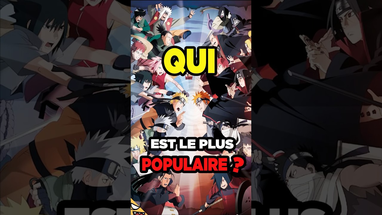 Le perso le plus populaire de NARUTO est &hellip; 🍜