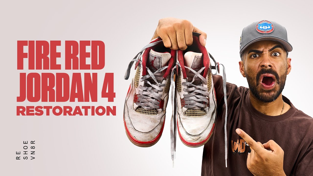 Completely Restoring Fire Red Jordan 4s!