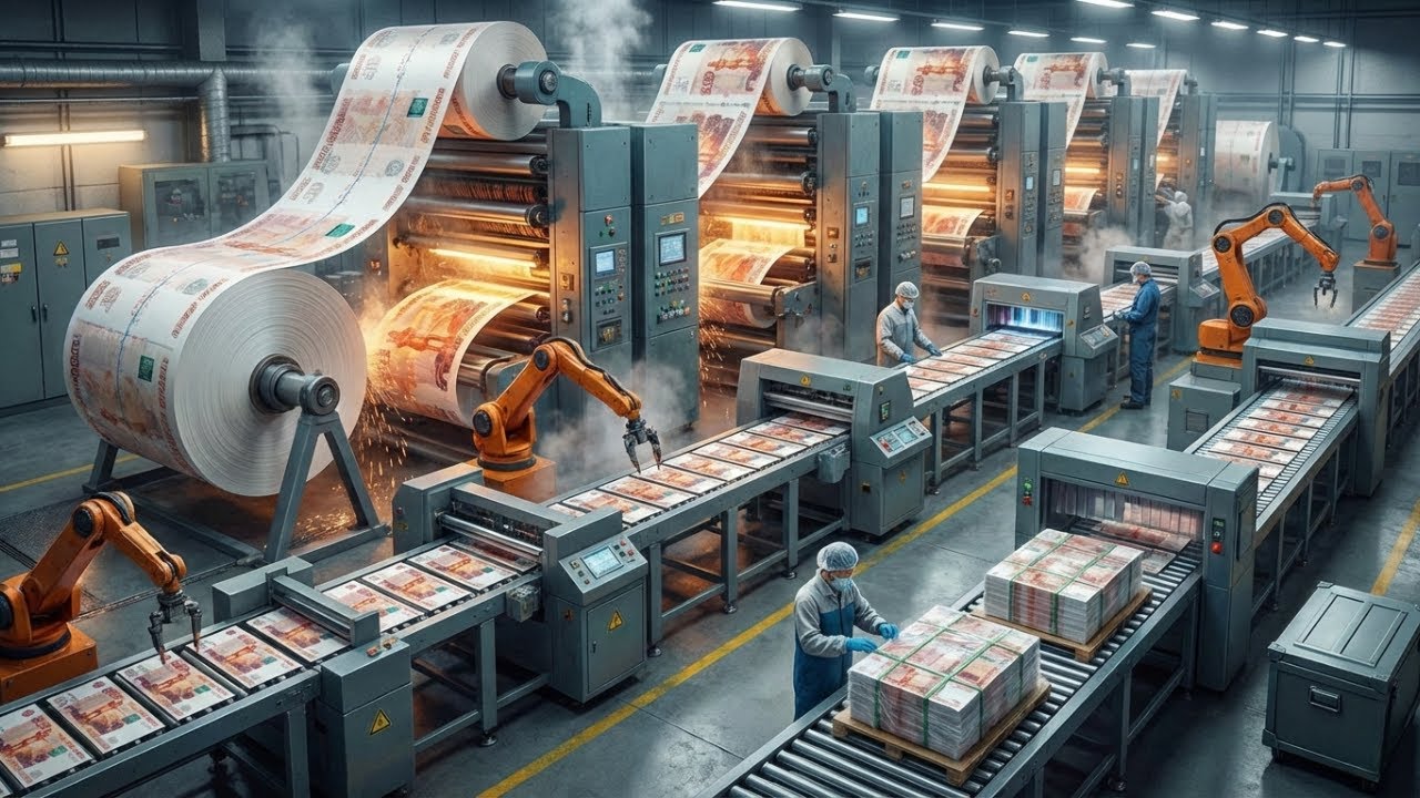 Inside Russia&rsquo;s Money Factory: How the Russian Ruble is Made (Full Process)