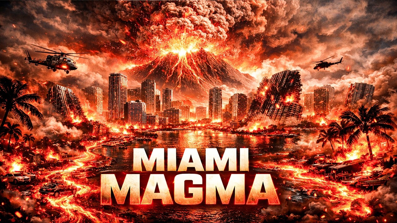 Miami Magma | Full Movie | Hindi Dubbed | Volcano Disaster | Sci-Fi Thriller Film