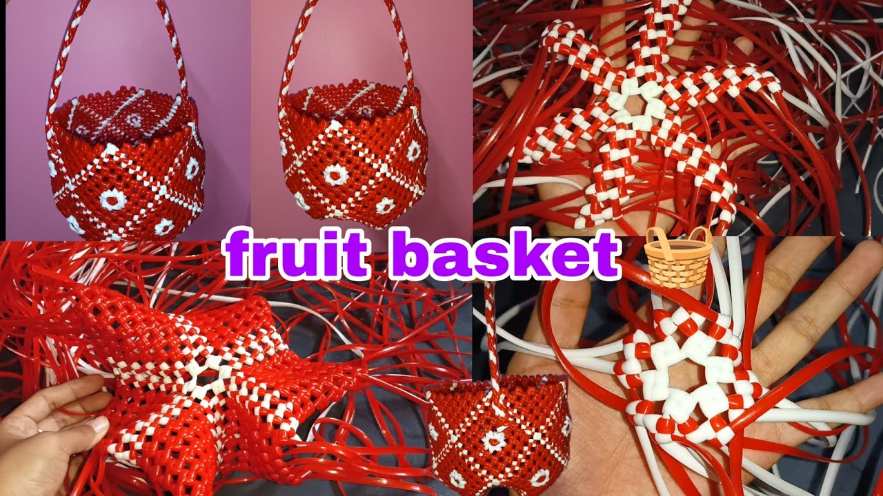 Plastic wire fruit basket 🧺 flower basket 🧺 making full video in kokborok || 