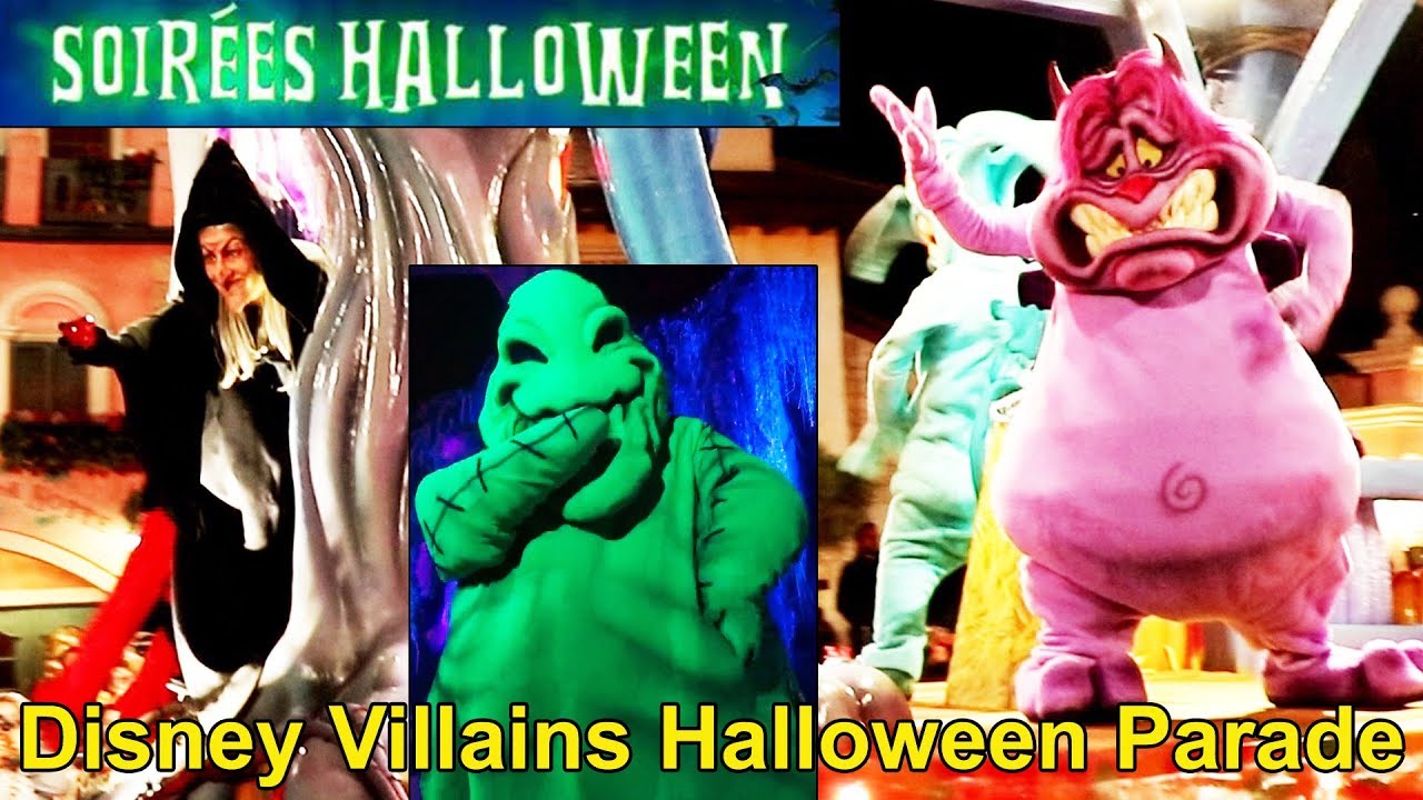 The Disney Villains Halloween Parade at Disneyland Paris - Halloween Soirée 2019 - Multi Angle