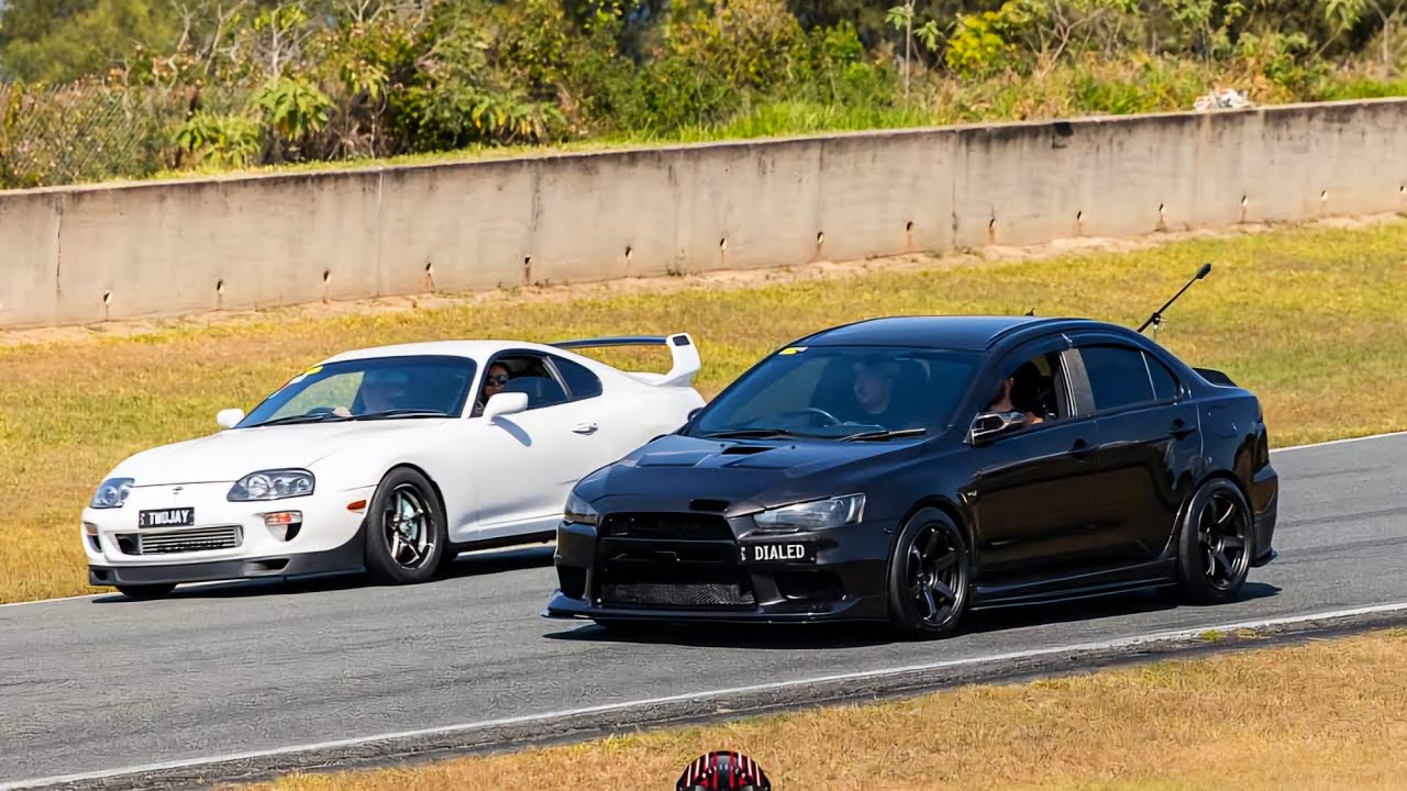 Roll Racing In My Evo X At All Asian Day