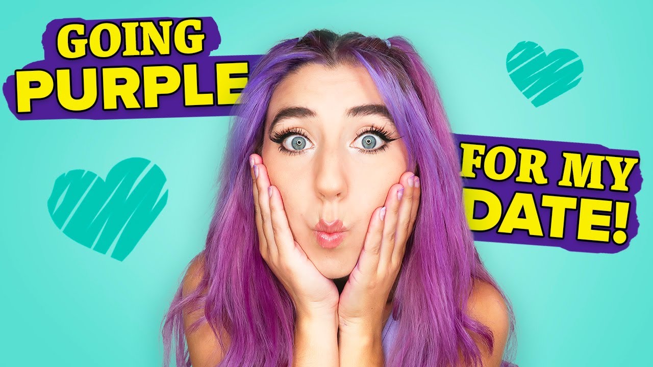 Impulsively dyeing my hair purple 2 hours before I go on a date!