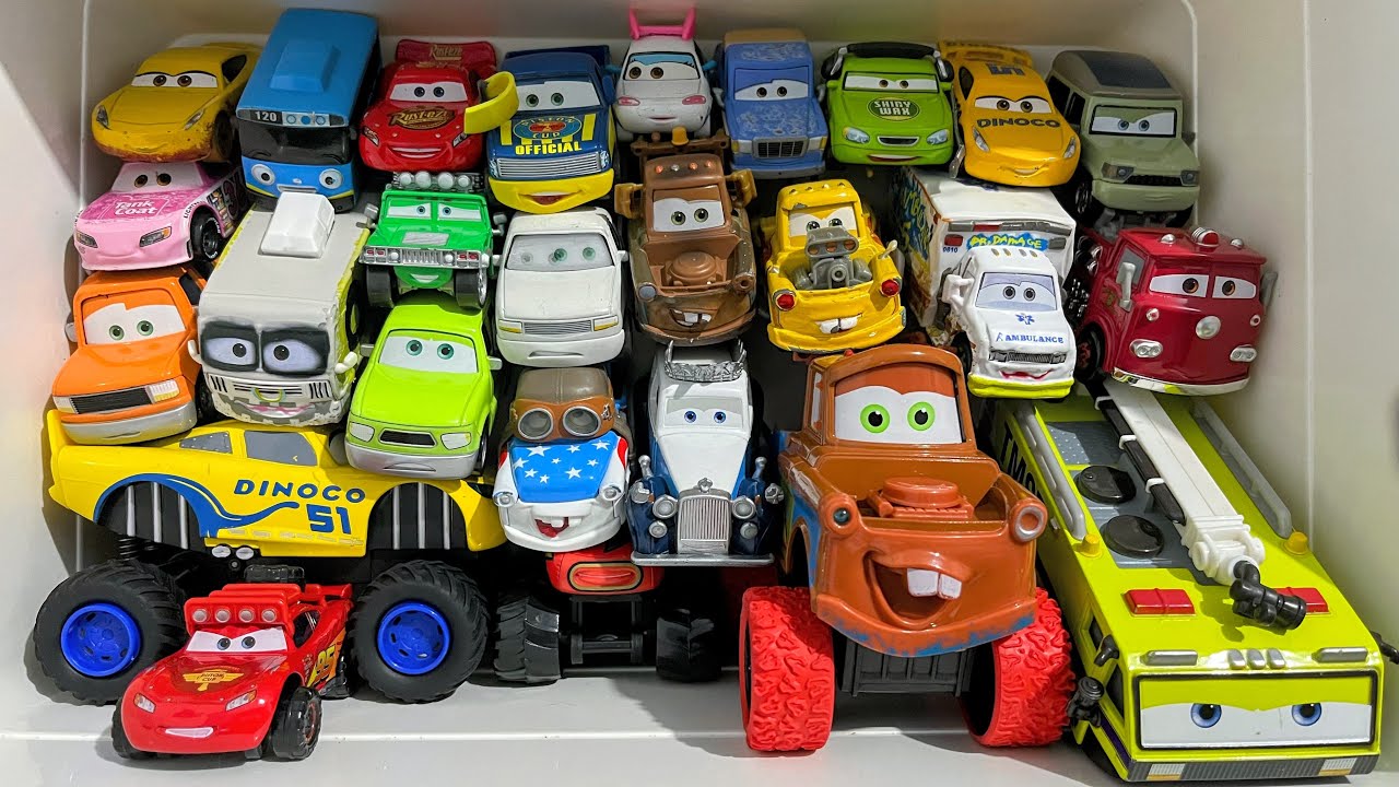 Lot of Disney Pixar Cars Unboxing Review | Lightning Mcqueen Bubble RC Cars | Sliding Cars ASMR
