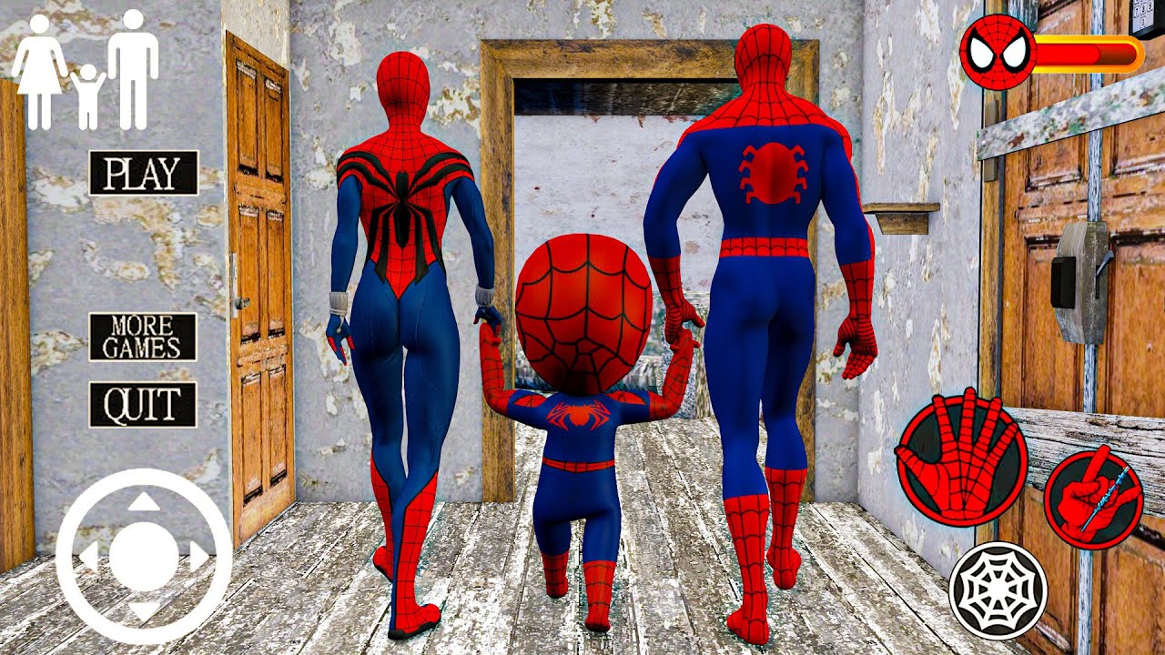 Playing as SpiderMan x Granny x Grandpa x Labubu Game Doll Ballerina Cappuccina in Granny House