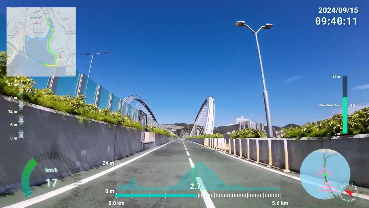 將軍澳海濱環迴路線單車徑 4K