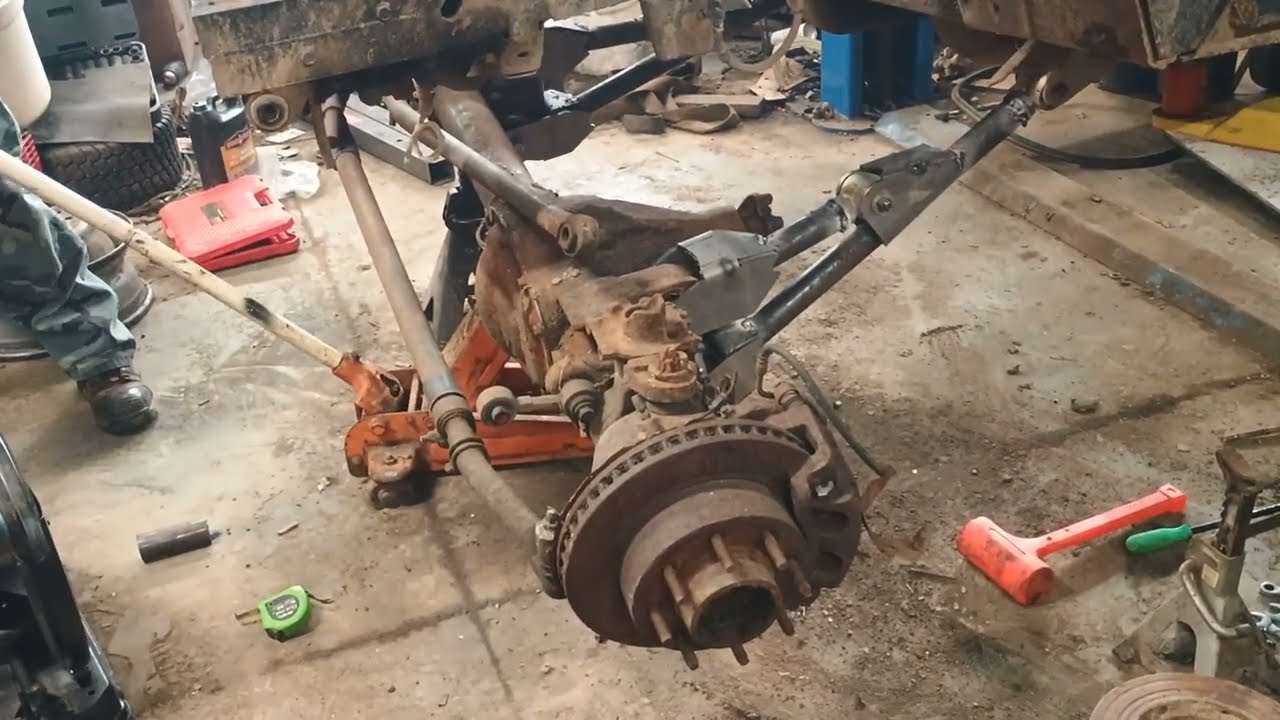 93 YJ 1 TON SWAP DANA 60 FRONT AXLE RADIUS ARM SUSPENSION