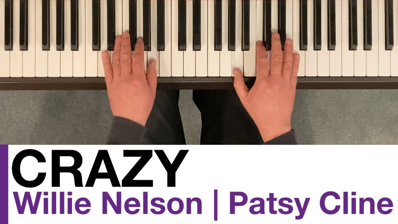 CRAZY | Willie Nelson | Patsy Cline | Really Easy Piano Jazz | sheet music link below