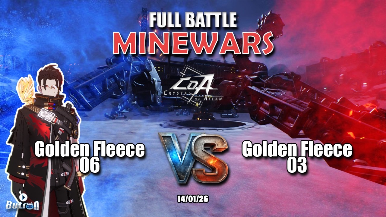 Minewars Full Battle (GF 06 VS GF 03 14 Jan 26), Gameplay Magician, Crystal Of Atlan. UNCUT
