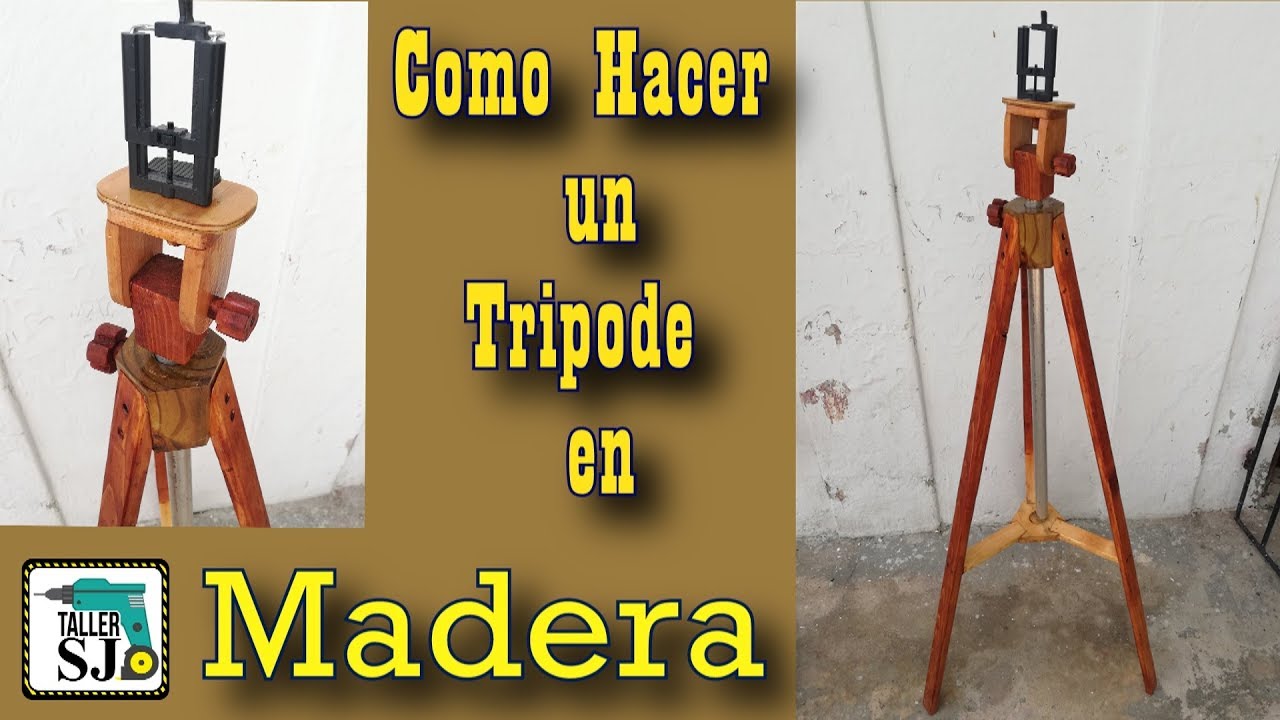 Trípode Casero de Madera