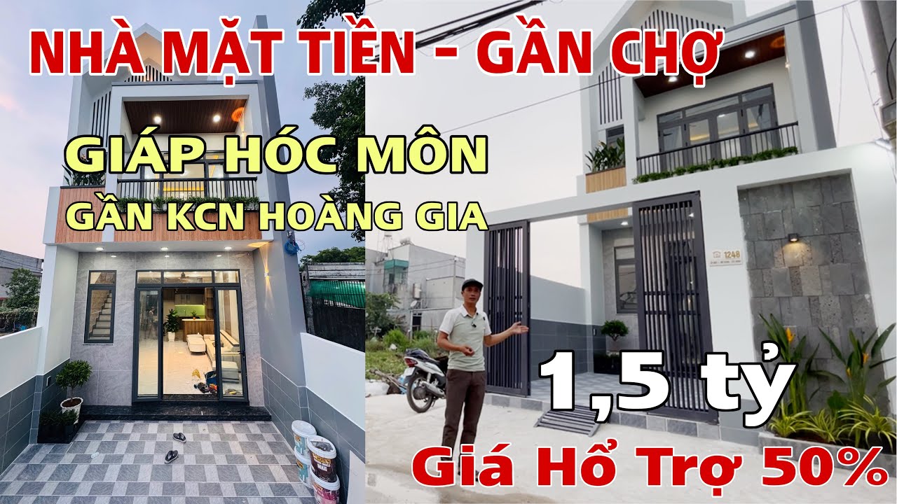 Tập 22 - Bán Nhà Mặt Tiền , Gần Chợ sổ hoàn công , gần Hóc Môn , Nhà Mới  