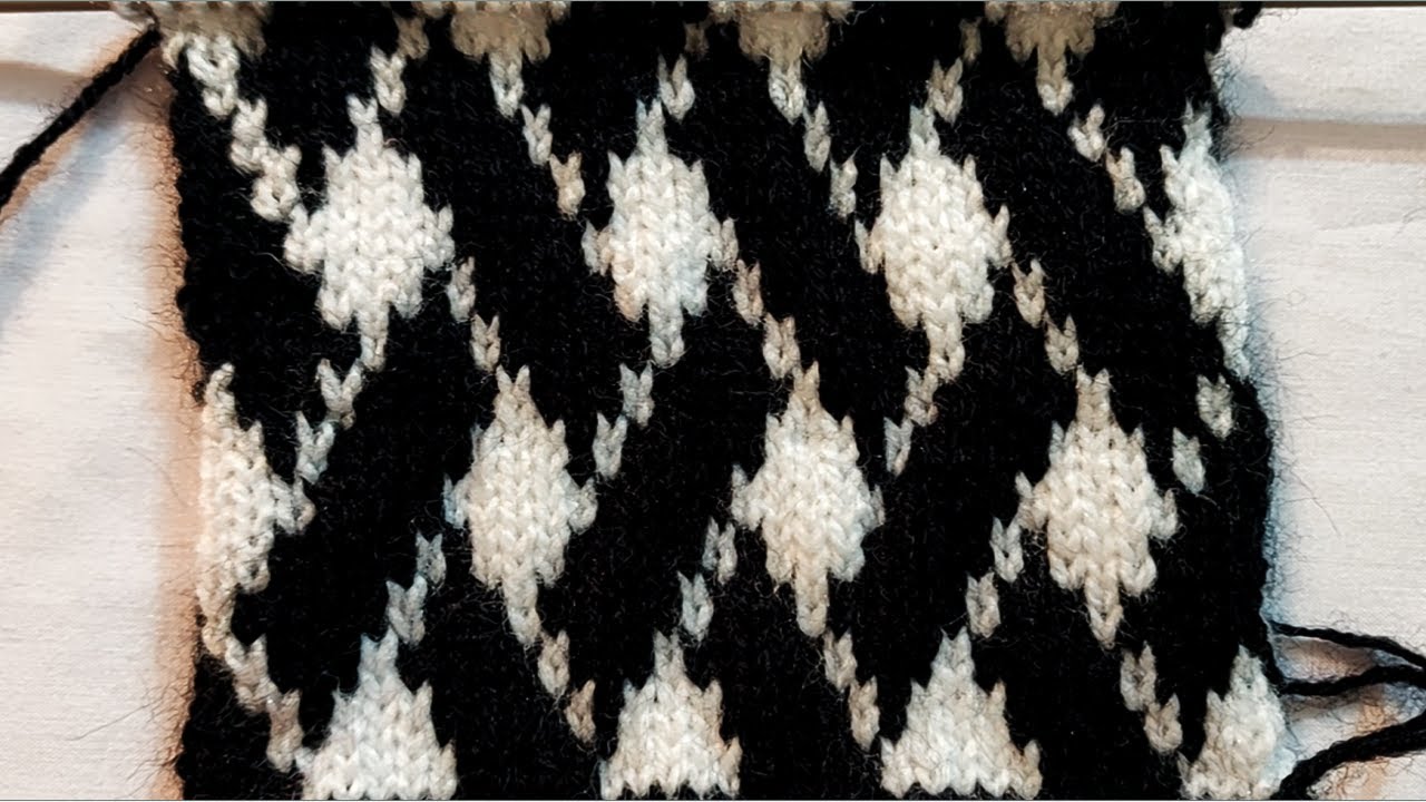 Unique Two Colour Knitting Design || Latest Knitting Patterns for Beginners