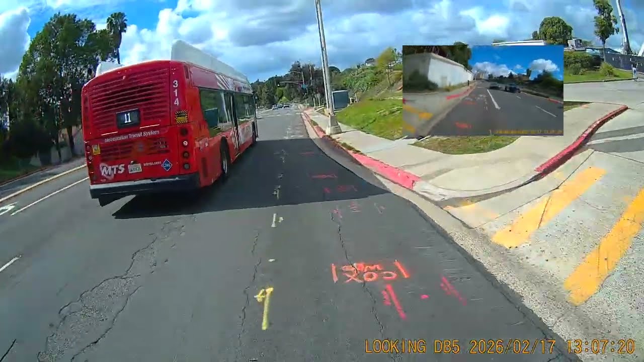 When the Bus Needs the Bike Lane on Montezuma