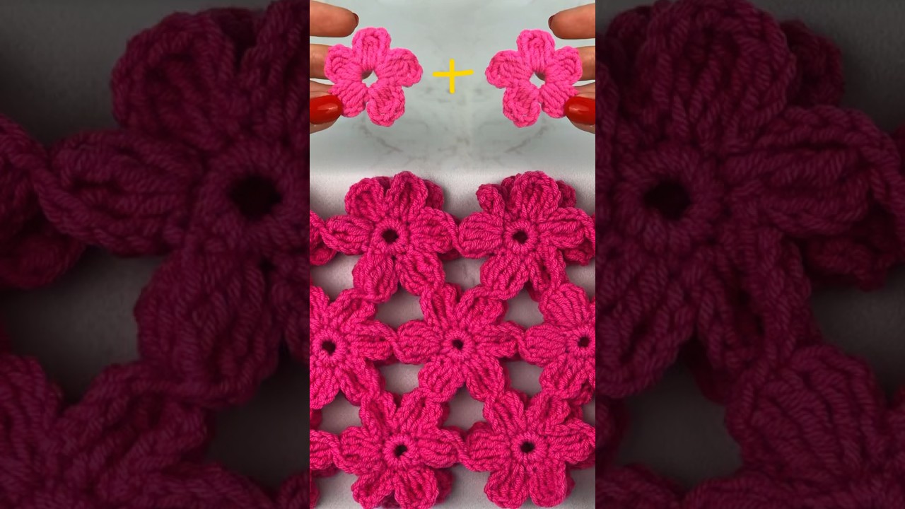 How to Join Crochet Flower Motifs for Top 🌸