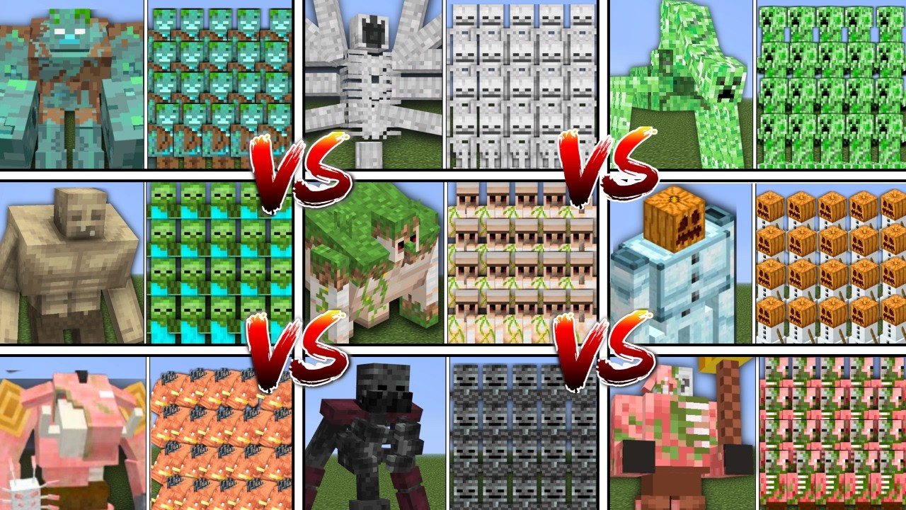 1 EVOLVED MUTANT MOB vs 100 MOBS in MINECRAFT MOB BATTLE