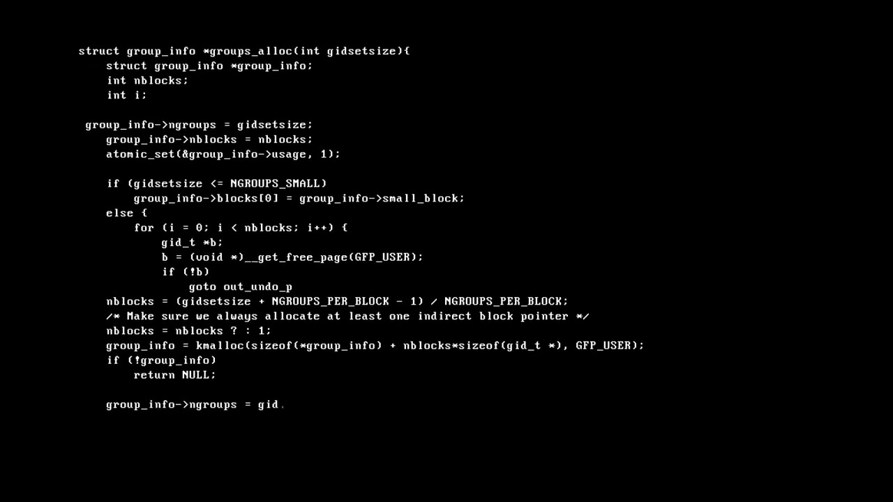 Hacker code white on black