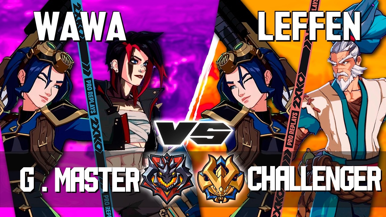 2XKO ▰ WAWA (Caitlyn-Vi) vs LEFFEN (Yasuo-Caitlyn) ▰ 2XKO Pro level replays