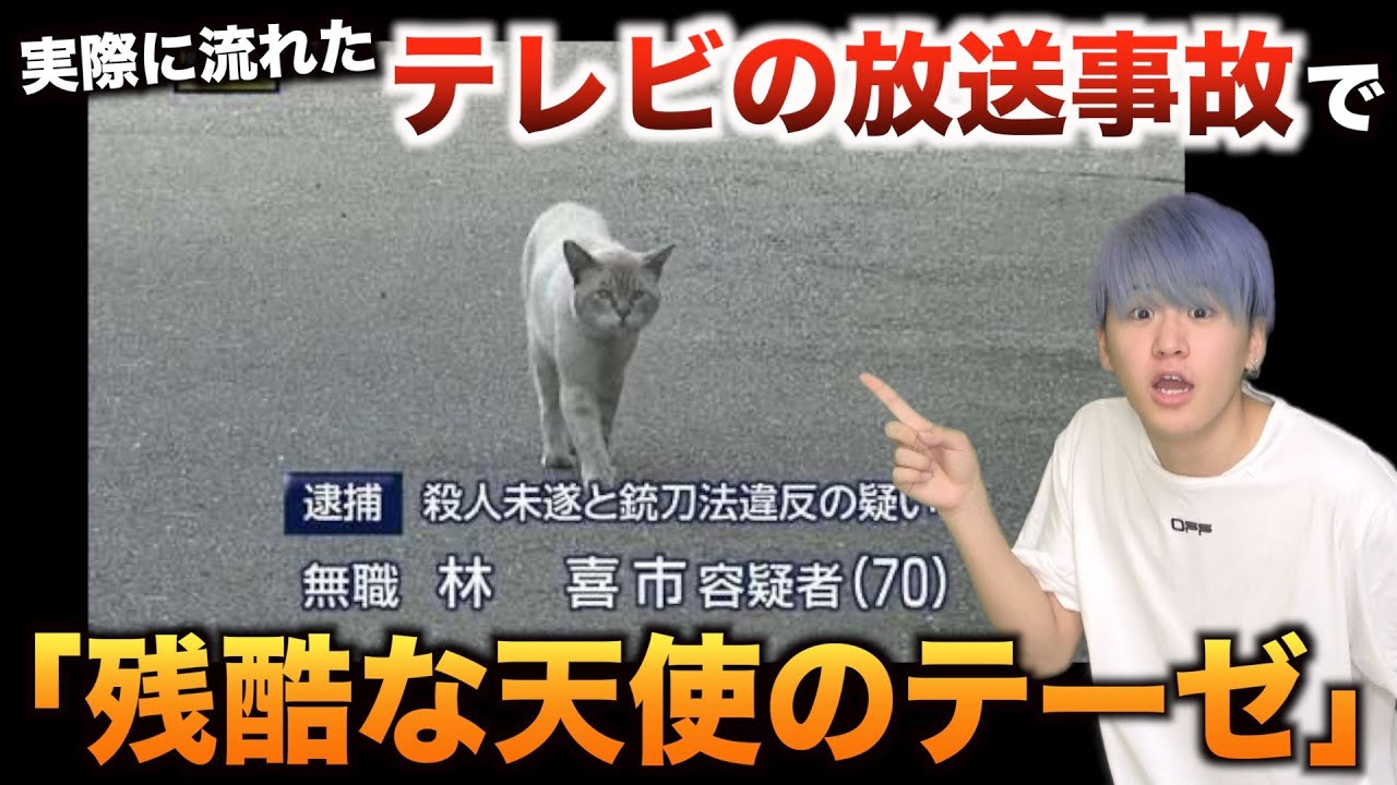 【替え歌】実際に流れたテレビの放送事故で「残酷な天使のテーゼ」wwwwwww