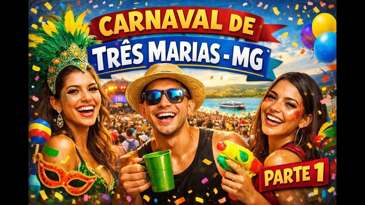 CARNAVAL NA PRAIA DE TRÊS MARIAS - MG/ PARTE 1