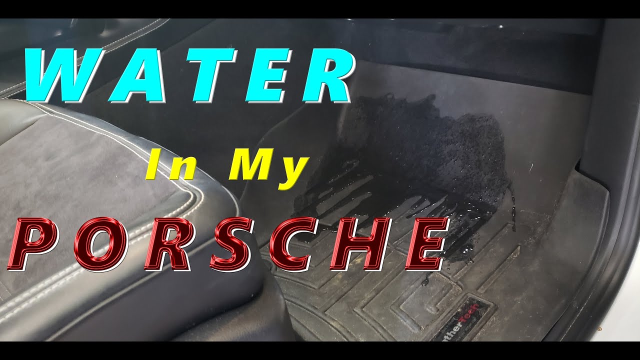 WATER in my Porsche Cayenne AC DRAIN Hose Clogged Wet Carpet Passenger Side. Condensation Over Flow