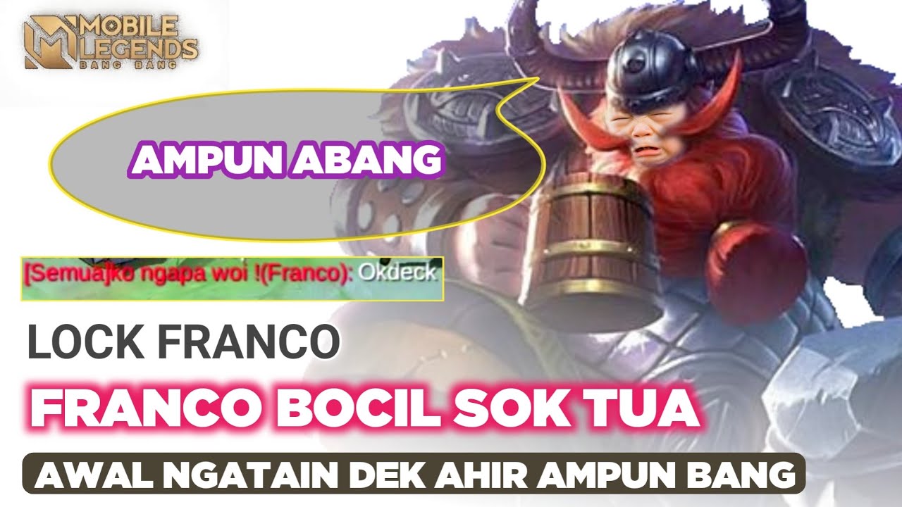 Lock Franco Sok Ngatain Deck! Incar Sampai Minta Ampun Bang!