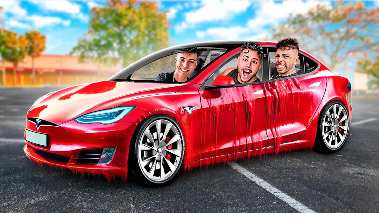 ULTIMO A SAIR DO TESLA GANHA  * LIGUEI O AR CONDICONADO EM 100 GRAUS *