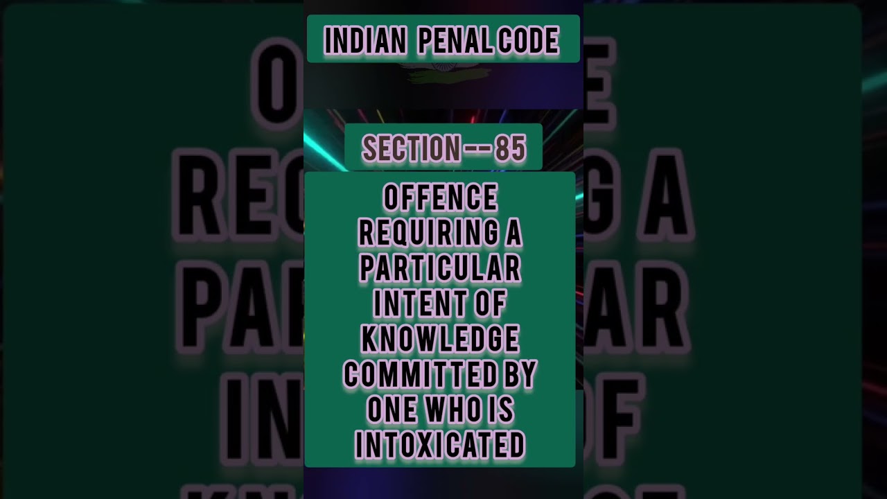 #ipc #section 85