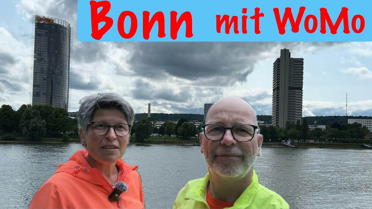 Bonn 🇩🇪 mit Wohnmobil ✳️ Stellplatz am Rhein (Juni 2025) +✳️ Radtour Bad Godesberg + Königswinter
