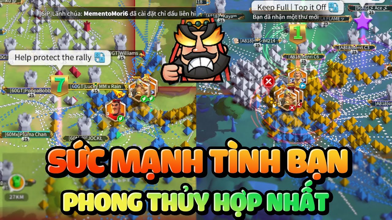 1960 vs 1093: Pha Xử Lý Liều Lĩnh Của Trại Nước Kích Hoạt Sức Mạnh Tình Bạn - Rise of Kingdoms