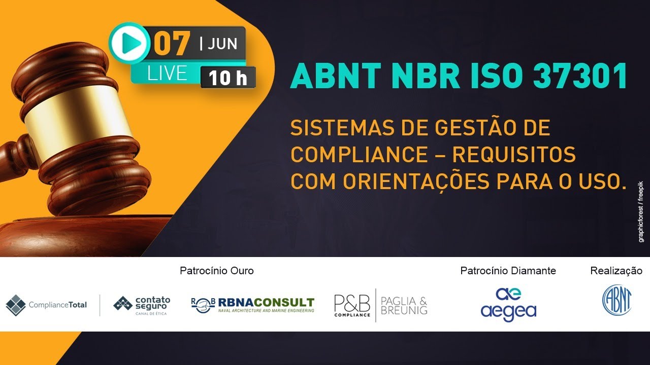Lan&ccedil;amento - ABNT NBR ISO 37301 - Sistemas de gest&atilde;o de compliance