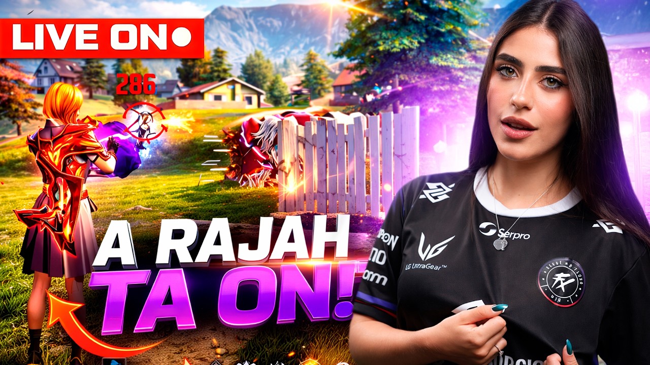 💜 LIVE ON!!!! 💜 DUO COM A DEUSA! 💜 FREE FIRE AO VIVO!