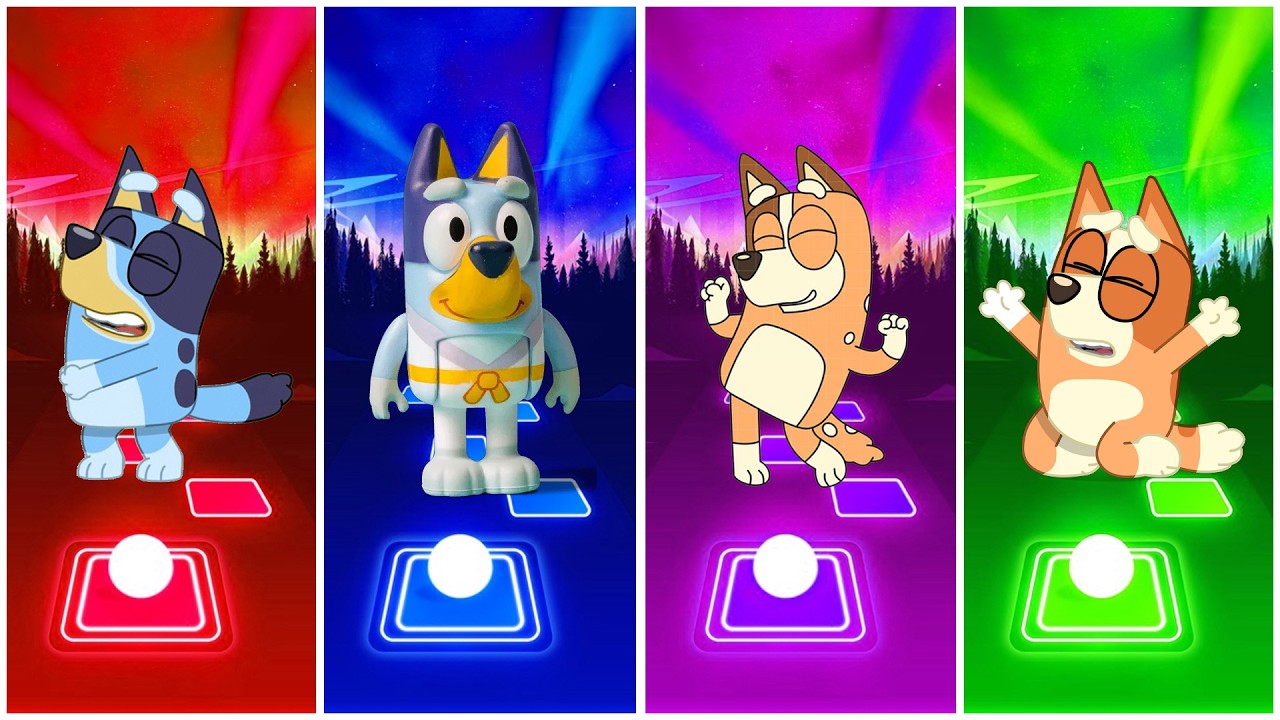 BLUEY BINGO-MINISODES FRIENDS, BLEUY MEGIC, BLUET FUNNY MOMeNTS ★★TILES HOP