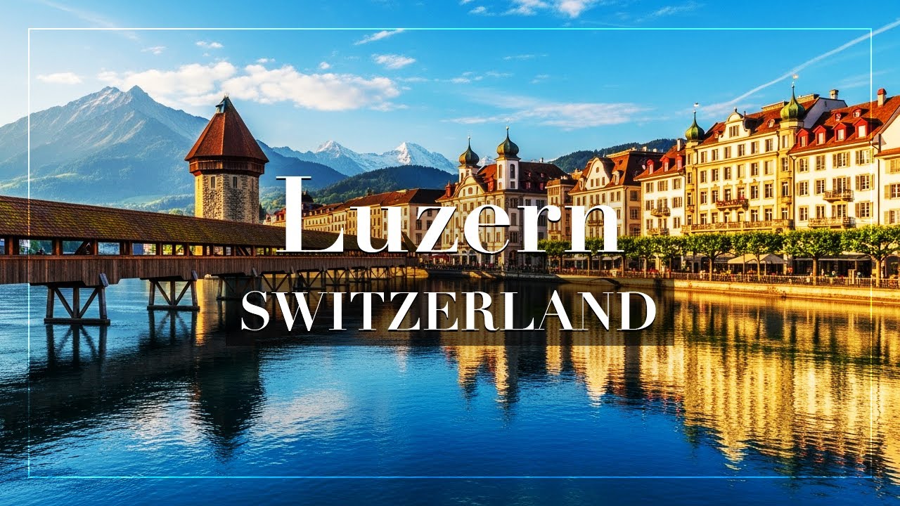 Walking in Lucerne, Switzerland 🇨🇭 | Relaxing 4K City Walk Along the Lake