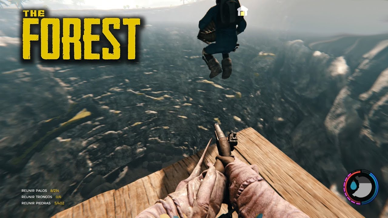 SALTAMOS AL CENTRO DEL CRATER Y MORIMOS LOS DOS! The Forest #32