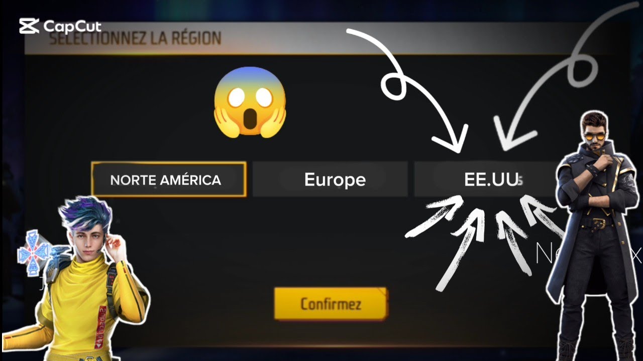 Como cambiar de region en free fire para EEUU. 2025