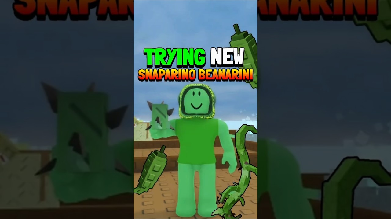 TRYING the EXCLUSIVE SNAPARINO BEANARINI seed in Grow a Garden #roblox #growagarden