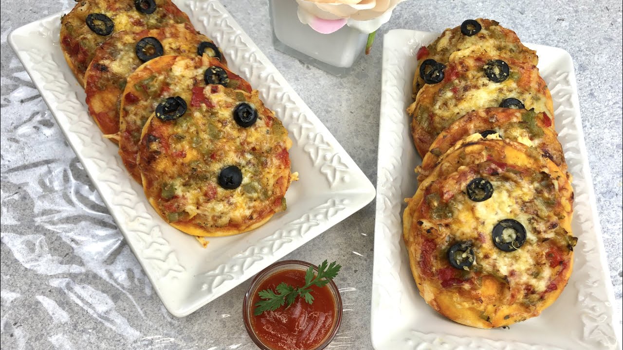 Mini pizzas masa rápida listo en 20 min SIN REPOSO, para PRINCIPIANTES para RAMADÁN