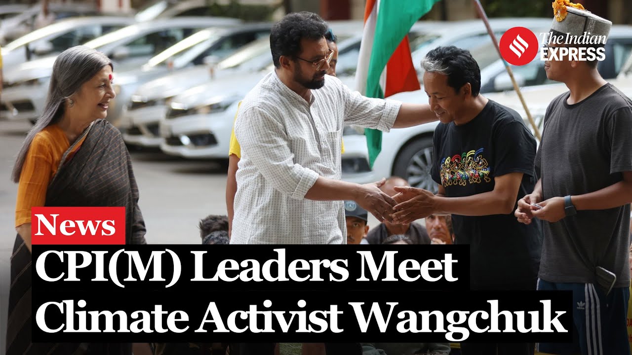 Brinda Karat & John Brittas meet Ladakh Climate Activist Sonam Wangchuk; Extend Support to him